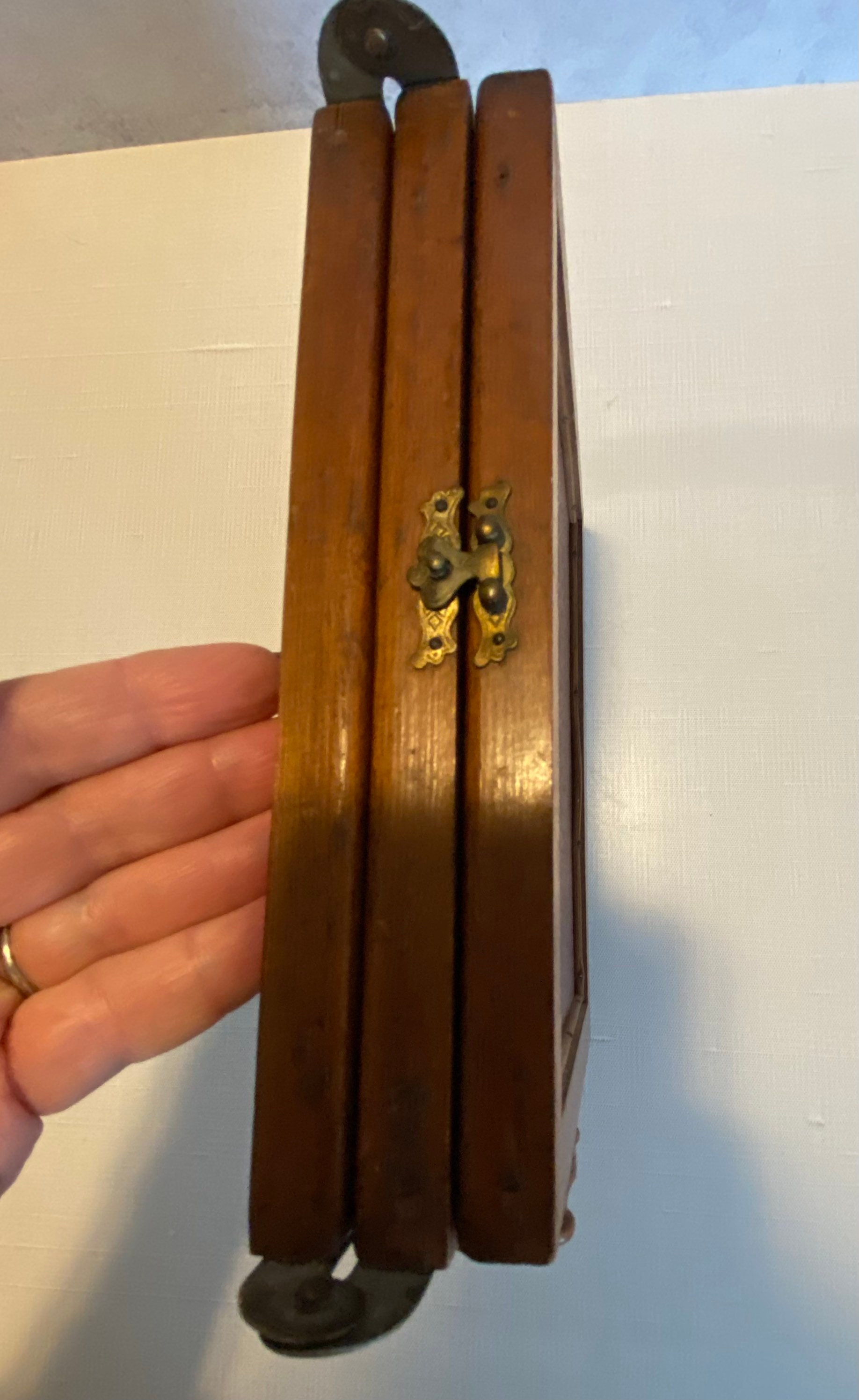 Antique Victorian Trifold Shaving Mirror Etsy