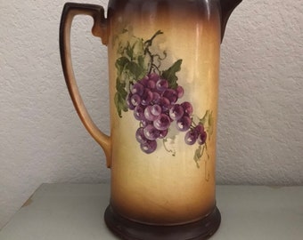NEW LOWER PRICE Rare Avon Pottery Co Tankard Pitcher 19th Century with Mark