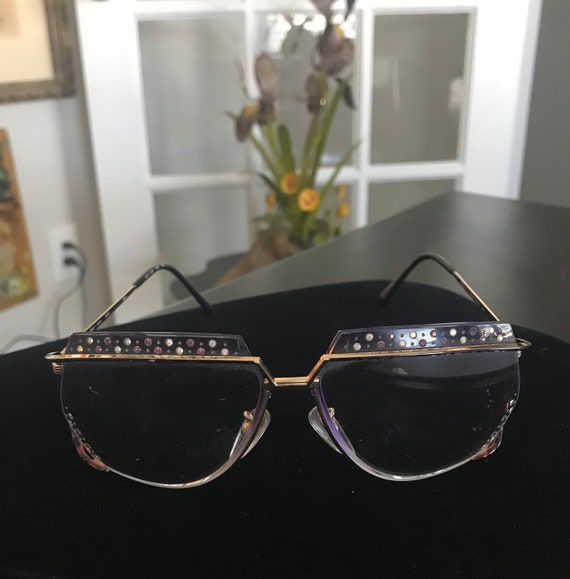 Vintage Tura Eyeframes Mod-425 Rhinestones VHTF - image 2