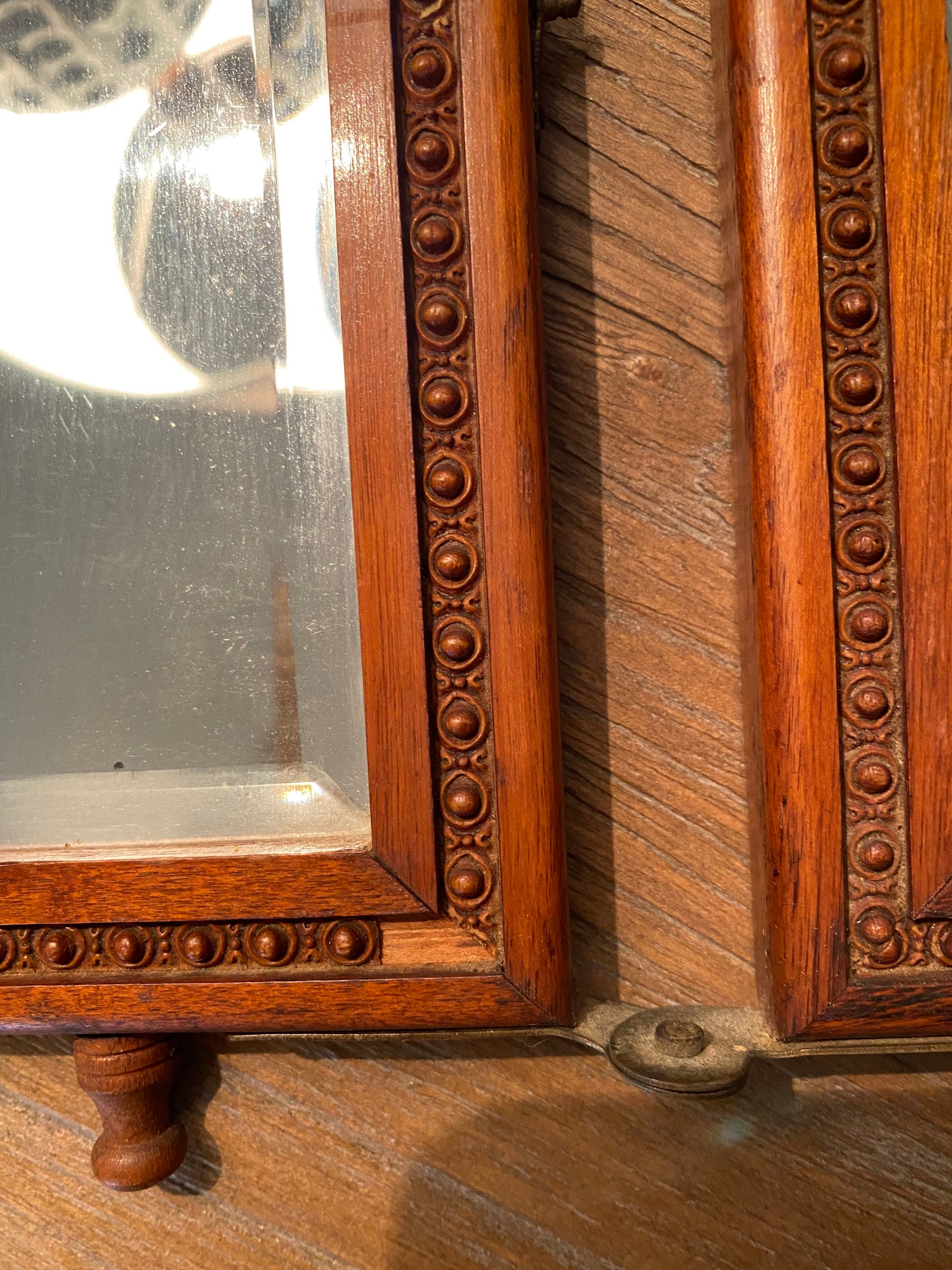 Antique Victorian Trifold Shaving Mirror Etsy