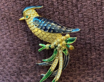 Vintage SPHINX Bird of Paradise Brooch