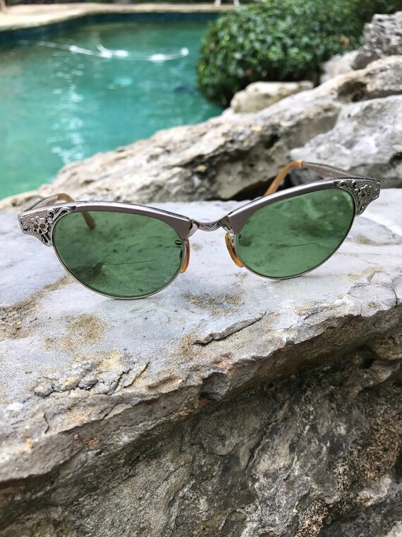 Vintage 50s Cat Eye Sunglasses ARTCRAFT 51/4