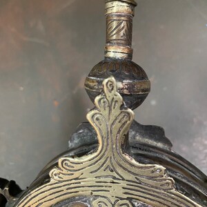 Antique Metal Moroccan Powder Flask image 4