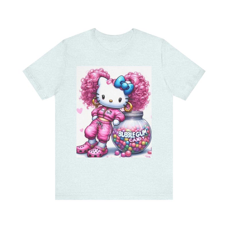 Camiseta infantil de Hello Kitty con diseño de chicle / Camiseta con estampado adorable de Sanrio imagen 4