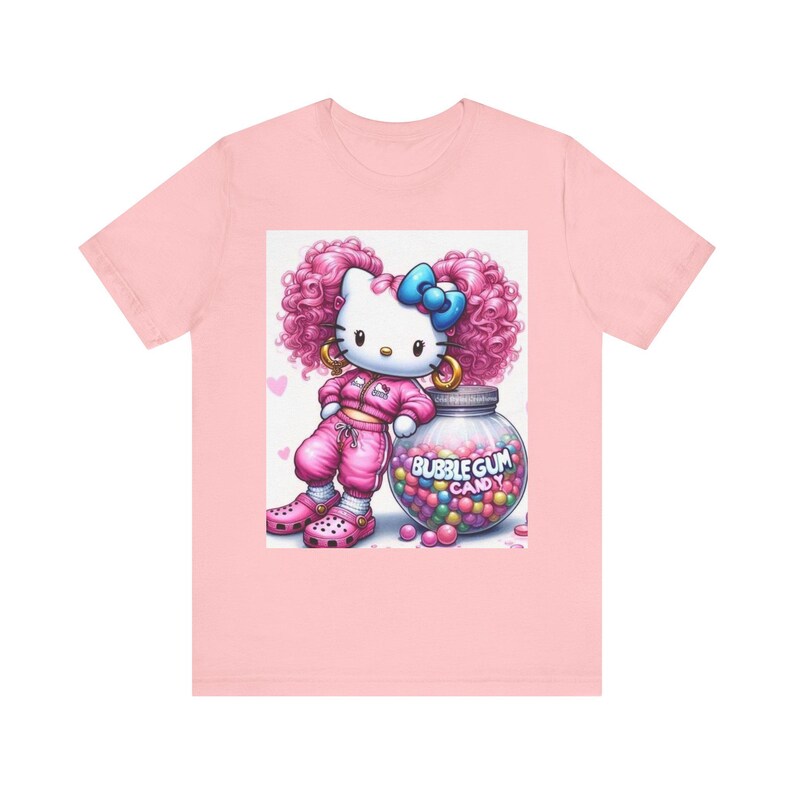 Camiseta infantil de Hello Kitty con diseño de chicle / Camiseta con estampado adorable de Sanrio imagen 7