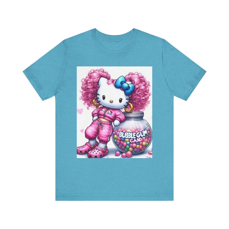 Camiseta infantil de Hello Kitty con diseño de chicle / Camiseta con estampado adorable de Sanrio imagen 6