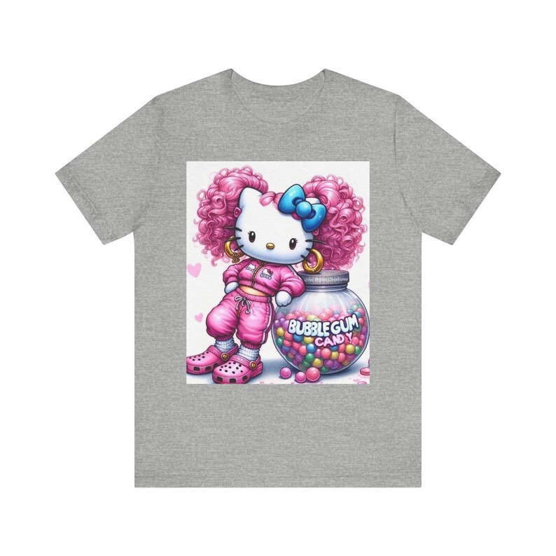 Camiseta infantil de Hello Kitty con diseño de chicle / Camiseta con estampado adorable de Sanrio imagen 5