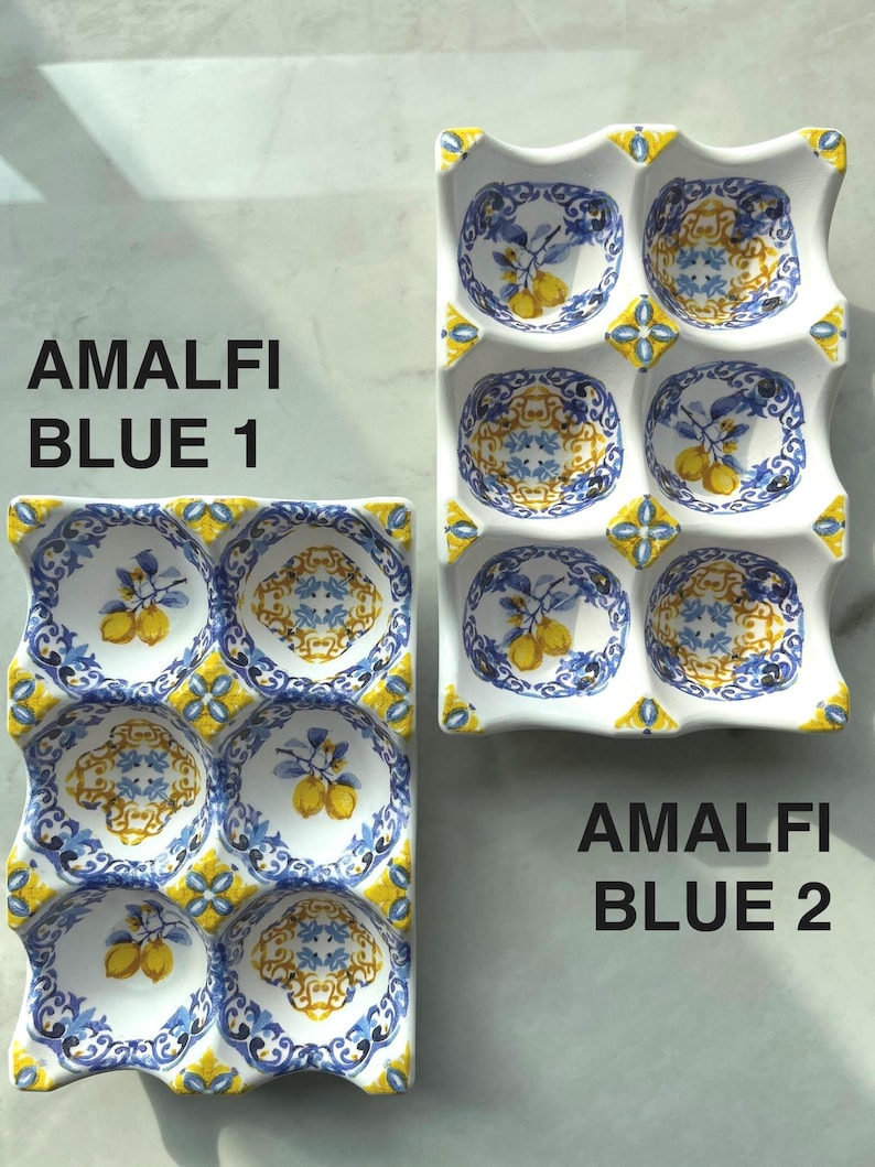 Plateau à œufs en céramique artisanale | Cadeau de pendaison de crémaillère | Décoration de cuisine | Boîte à œufs | Cadeau unique fait main image 6