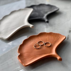 Handmade Ginkgo Leaf Jewelry Tray | Ring Dish | Nature inspired