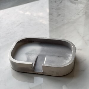Handmade Cement Soap Dish | Minimalist Bathroom Decor