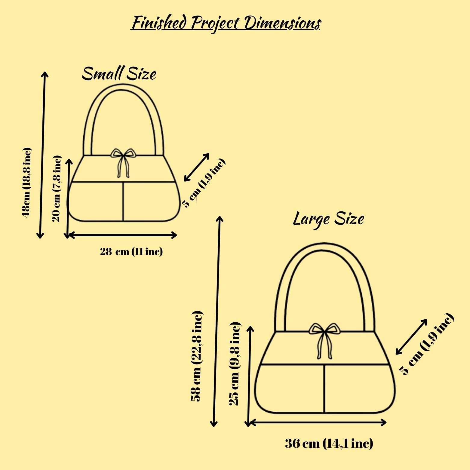 2-piece Bow Bag Sewing Pattern | PDF - Video | Beginner Friendly ...