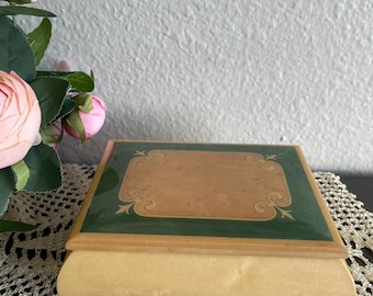 Musical Jewelry Box - Italian Lara's Theme Solid Wood & Velvet - Rare Collectible Item