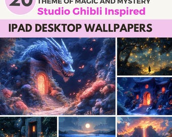 studio Ghibli ipad wallpaper Magic and Mystery ipad background tablet wallpaper ghibli art anime wallpaper whimsical wallpaper