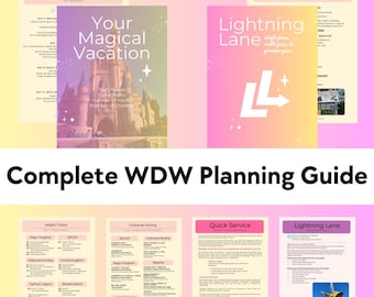 Complete Disney World Vacation Planner | WDW Travel Agent Client Guide | Complete Guide to Theme Parks, Dining, Lightning Lane, Tips & More