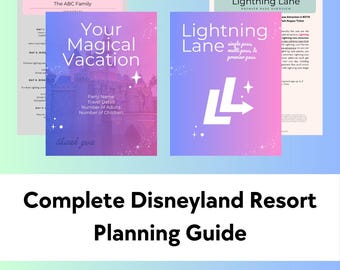 Disneyland Resort Vacation Planner | DLR Travel Agent Client Guide | Complete Guide to Theme Parks, Dining, Lightning Lane, Tips & More