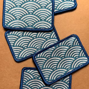 3&quot;x2&quot; Seigaiha Pattern Patch
