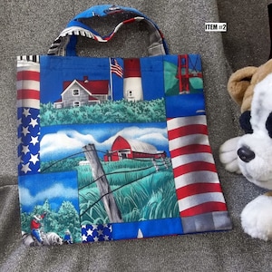 Scenic America Print Tote Bag: Small Lunch or Gift Bag