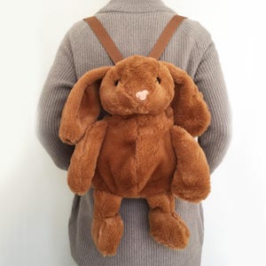 neue Plüschtier Langohr-Kaninchen Bonnie Kaninchen-Puppenrucksack süsser Weichfell-Kaninchentasche