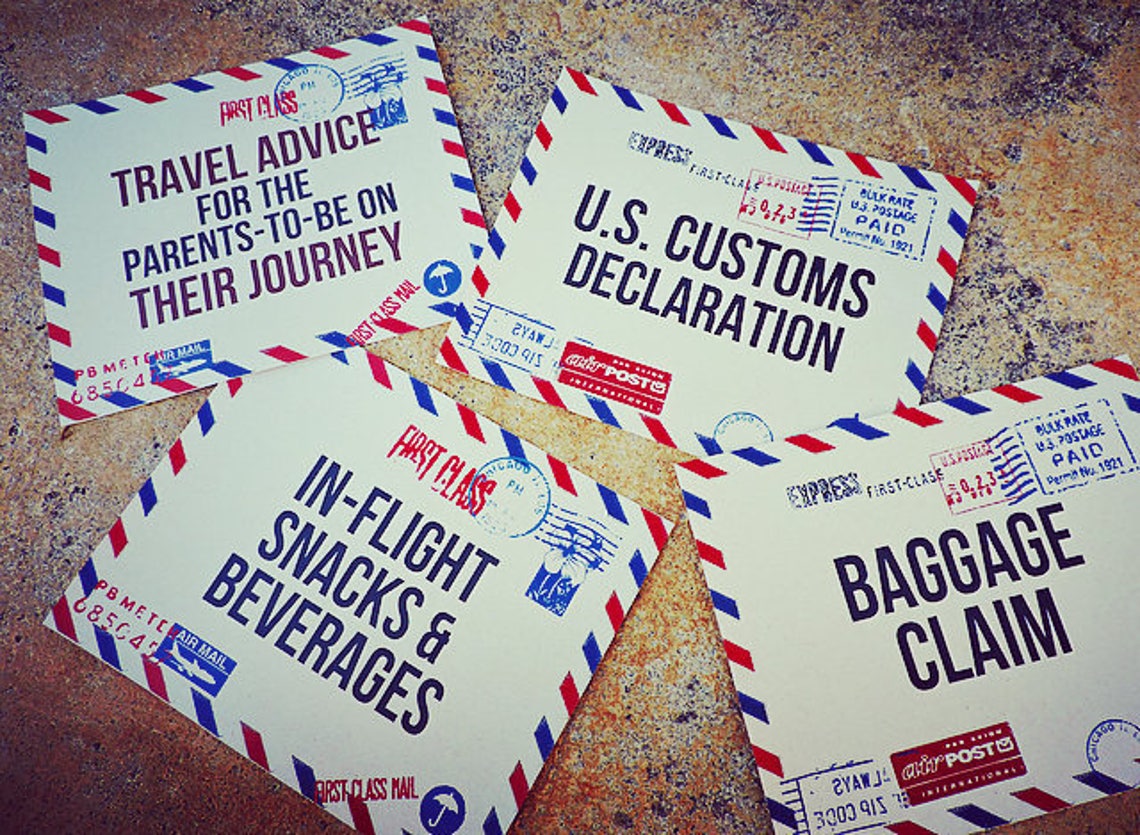 Precious Cargo luggage Drop Off Baby Shower Etsy