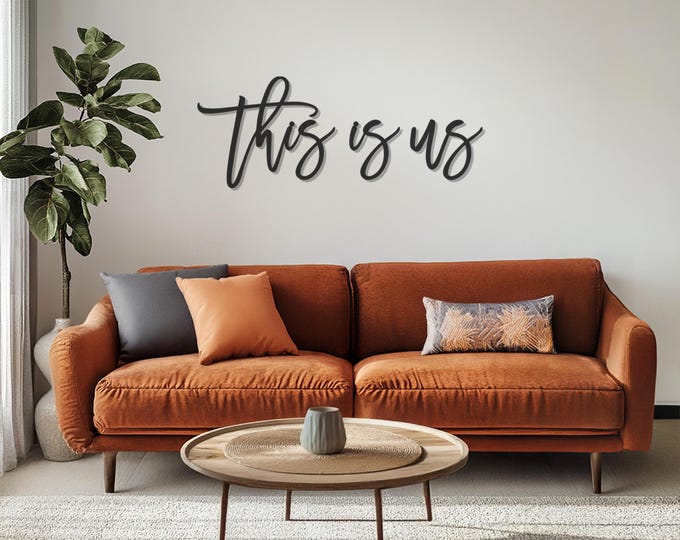 This is us Metal Art Sign, Metal Wall Art Decor, This is us Wall Decor, Living Room Decor, Metal Wall Hangings Decor, Father's Day Gift
