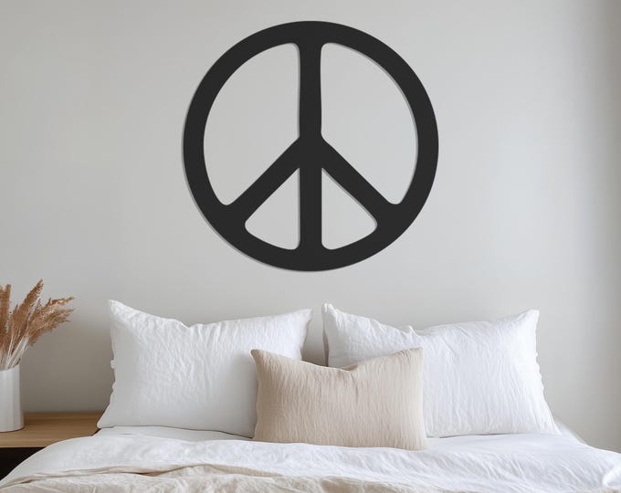 Peace Symbol Metal Wall Decor, Peace Sign Wall Art, Metal Peace Sign, Metal Wall Decor, Father's Day Gift, Gift for Home, Housewarming Gift