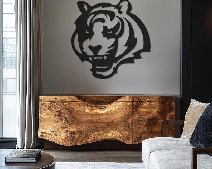 Tiger Metal Wall Art Metal, Tiger Head Metal Wall Art Decor, Tiger Metal Wall Art, Metal Wall Art Decor, Father's Day Gift, Gift for Home