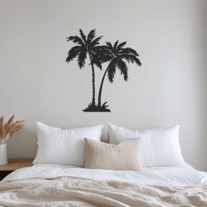 Tropical Palm Tree Metal Wall Art, Palm Tree Wall Decor, Tree Wall Sign, Metal Wall Decor, Metal Home Decor, Father's Day Gift, Gift for Her