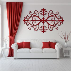 Ornate Metal Wall Art: Wrought Iron Inspired Home Decor