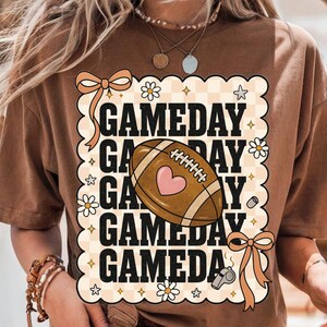 Football Game Day Coquette T-shirt, Football Fan Shirt, Sporty Tee, Best sellers T-shirts, Game Day Apparel, Sports Lover Gift