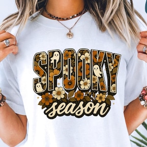 Spooky Season Unisex T-Shirt: Garment-Dyed Halloween Tee