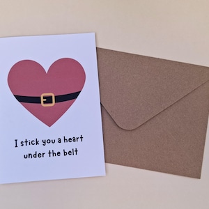 Biglietto di auguri originale e divertente per la guarigione, amore, adorabile, ti metto un cuore sotto la risma, inglese, cattivo, olandese, inglese, papà, scherzo per lei, regalo