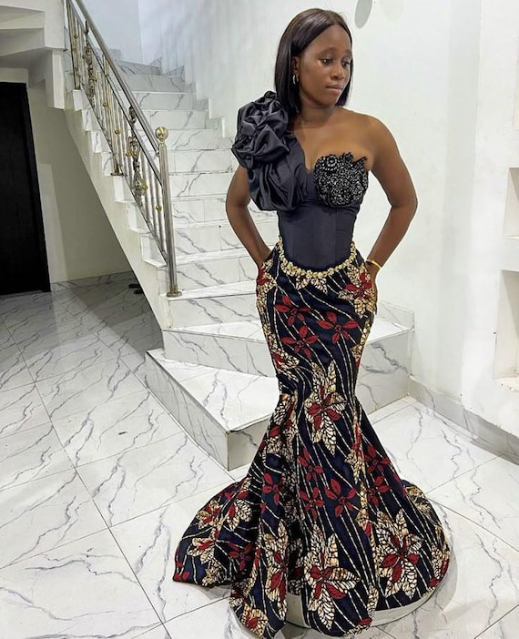 chinese dress ladies DAISY EMBELLISHED SATIN CORSET GOWN Black / 12