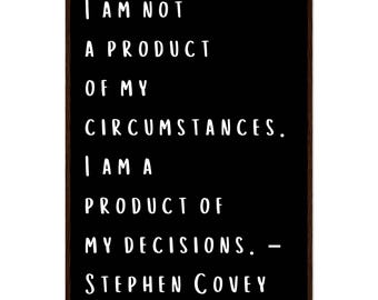I Am Not A Product- Motivational Quotes Wall Art, Famous Sayings Office Decor, Premium Matte Paper Wood Framed Poster