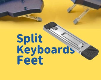 Pies de teclado divididos, solución de carpa, pies de teclado de aluminio