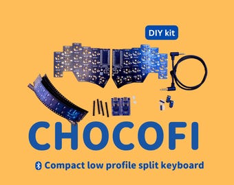 Chocofi DIY Kit: 36-Key Split Keyboard, Kailh Low Profile, Hotswap, Wireless/Wired