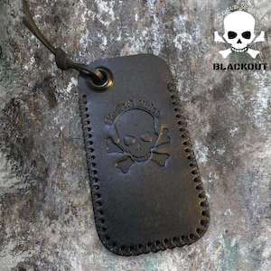 Premium Leather Slip &quot;Skullz & Hides Blackout&quot; (Xl)- Italian Leather Slip