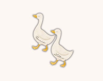 Mother goose name place card | Geese theme Baby Shower