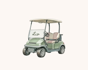 Golf caddy name place card Baby Shower