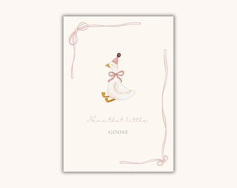 Mother goose Baby Shower name that little goose A4 signage (Digital download)