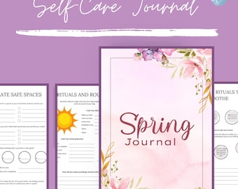 Spring Self-Care Journal | 20-Page Printable Journal
