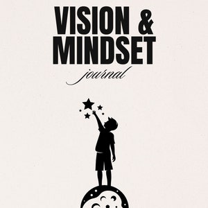 Digital Vision Book & Mindset Journal - Manifestation, Journal, and Vision Board Prompts Included - DIGITAL ONLY