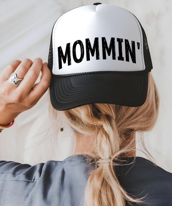 Mommin' Trucker Hat, Mom Life Hat, Mama Trucker Hat, Mom Trucker