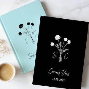 Custom Vow Books, Personalized his and her vow book, Wedding vow books, bride and groom vow books, wedding ceremony books, bride and groom