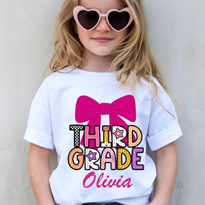 Personalized Kids back to school name shirt, kids name shirt, third grade back to school shirt, third grade shirt, first day of school shirt