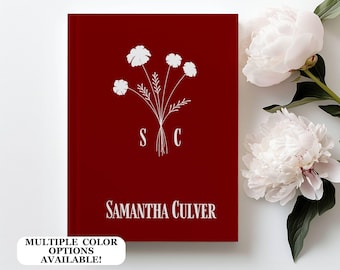 Custom Monogrammed Journal, Personalized notebook with name, Personalized hardcover Journal, Gift for Coworker, Journal gift for daughter