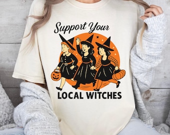 Lustiges Hexen-Halloween-Shirt, lustiges Hexen-Shirt, Retro Halloween, Vintages Hexen-Shirt, Mädchen sein Mädchen, witchy Vibes-Shirt, Hexen-Shirt