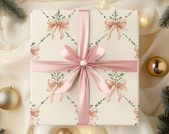 Carta da regalo natalizia rosa, carta da regalo natalizia, carta da regalo natalizia floreale rosa, confezioni natalizie, carta da regalo, carta da regalo per le feste