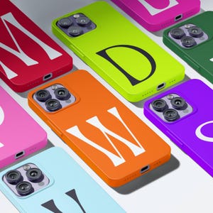 Personalized Large Initial Phone Case, Monogram iPhone 16 Case, Monogram phone case, iPhone case, Initial Phone Case, Custom Name Case