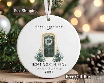 New Home Ornament, First Christmas in new Home ornament, housewarming gift, new homeowner gift, hew house, gift from realtor, new home gift