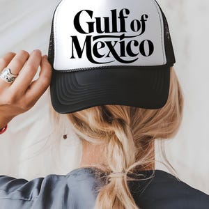 Gulf of Mexico trucker hat, Gulf hat,  Mexico Beach hat, mexico lover trucker hat, vacation hat, funny mexico hat viral meme hat, trump 2025
